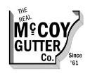 The Real McCoy Gutter logo